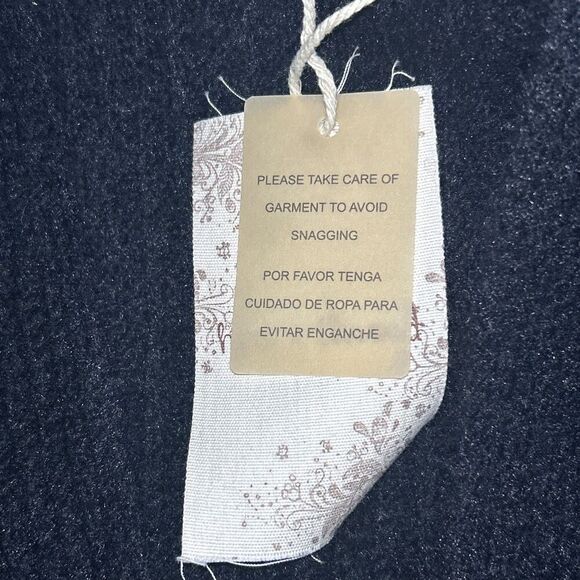 Hem & Thread Black Open Front Cardigan Large NWT - Picture 5 of 7